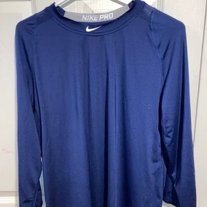 Dark blue Nike compression 3/4 sleeve